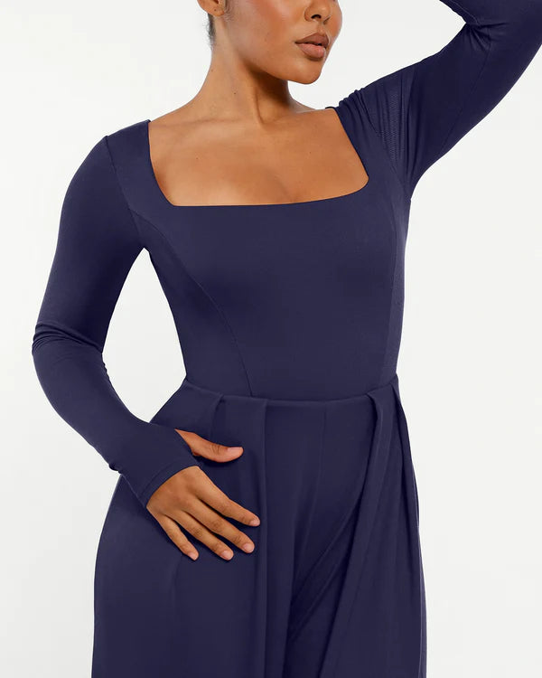 AirSlim® Square Neckline Built-In Shaping Jumpsuit