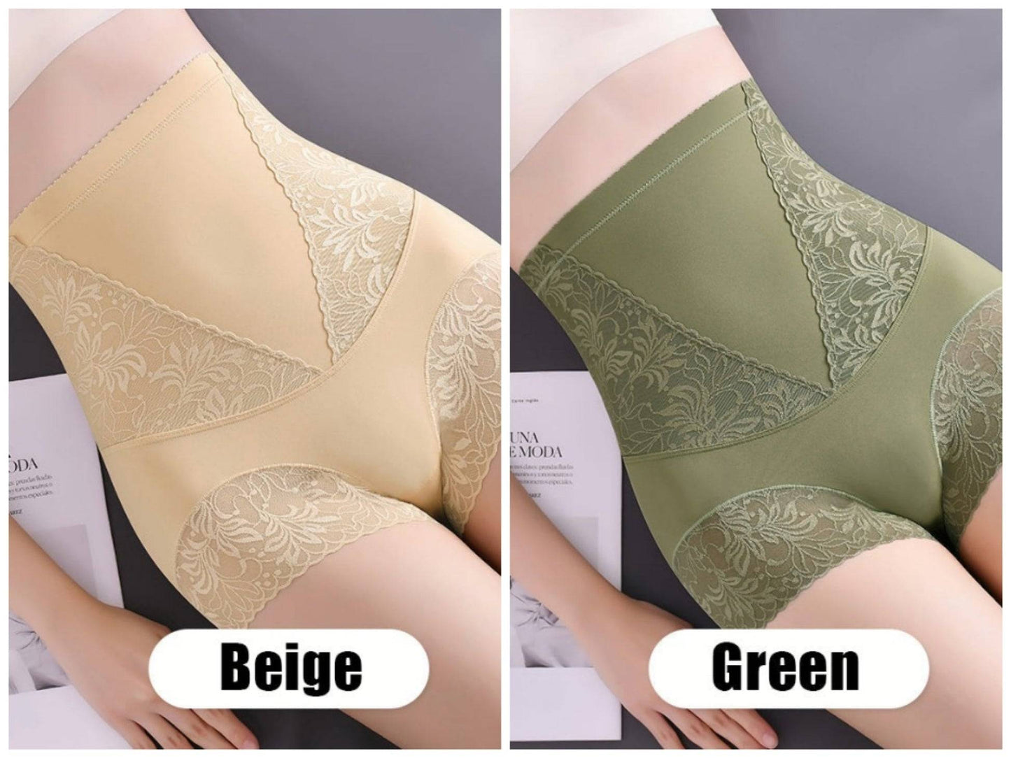 🔥Buy 1 get 1 free🔥 -💫Women's high-waisted bikini, with a push-up bra and a ringed bodice