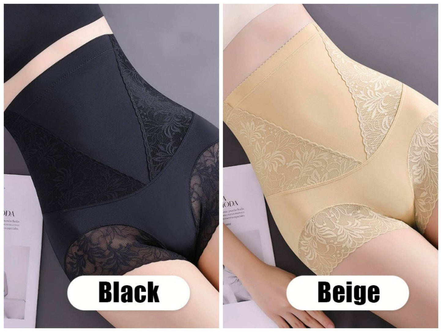 🔥Buy 1 get 1 free🔥 -💫Women's high-waisted bikini, with a push-up bra and a ringed bodice