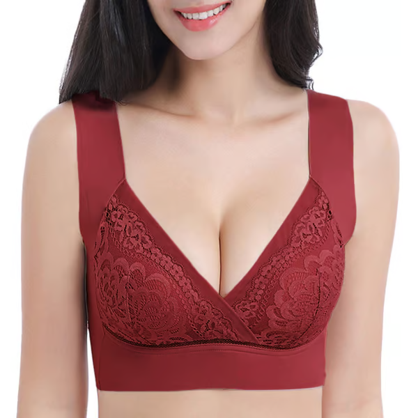 ROSY LIFT BRA âPlus Size Comfort Extra Elastic Wireless Support Lace Bra (Size runs the same as regular bras)