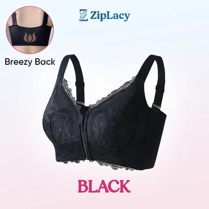 Ultra Soft Front Zip Wireless Lifting Bra