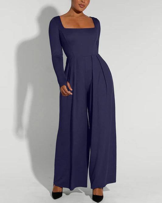 AirSlim® Square Neckline Built-In Shaping Jumpsuit