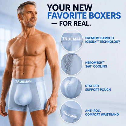 【Buy 3 Get 2 Free】-2026 HOT SALE🔥 Premium Leakproof Bamboo IceSilk Boxer