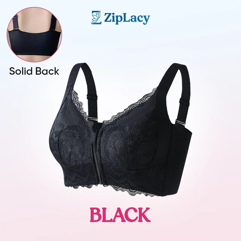 Ultra Soft Front Zip Wireless Lifting Bra