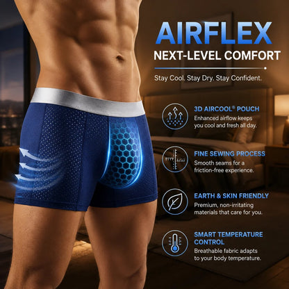 【Buy 3 Get 2 Free】-2026 HOT SALE🔥 Premium Leakproof lceSilk Mesh Men's Boxer