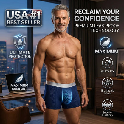 【Buy 3 Get 2 Free】-2026 HOT SALE🔥 Premium Leakproof lceSilk Mesh Men's Boxer
