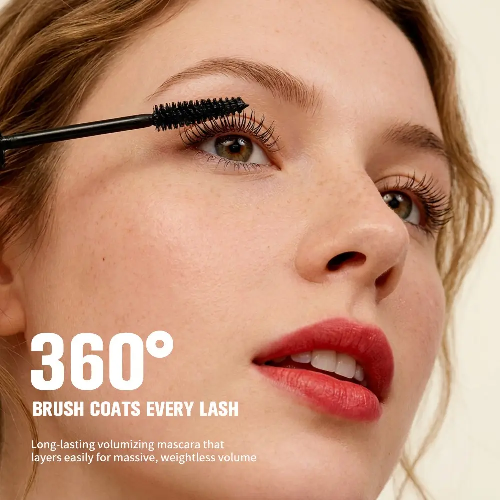 🏆Last Day💐Buy 3 Get 2 Free🎁 2‑in‑1 Volumizing & Curling Mascara – Waterproof, Clump‑Free ✨💃