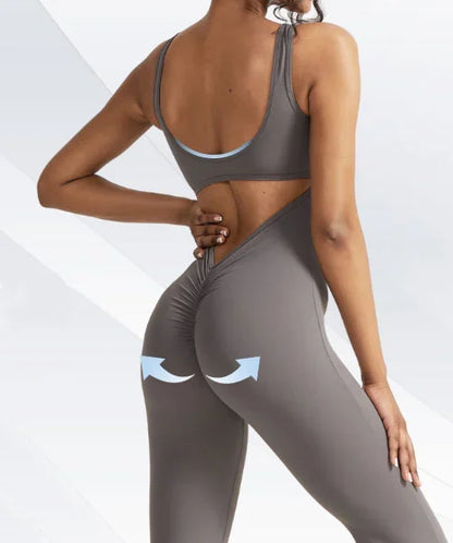 49%OFF🔥2024 Sexy Backless Flare Jumpsuits: Irresistible Sleeveless Style!