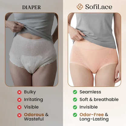 elegant and comfortable high-waisted leak-proof underwear designed for seniors