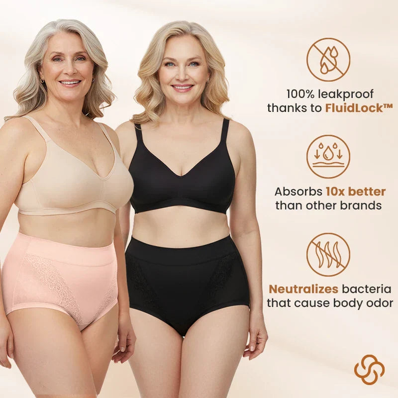 elegant and comfortable high-waisted leak-proof underwear designed for seniors