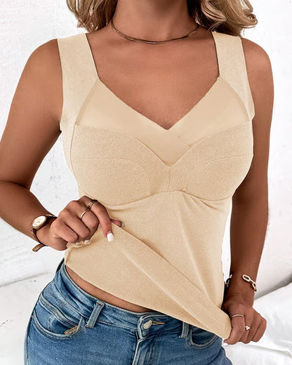 💓Thermal underwear with built in chest pad