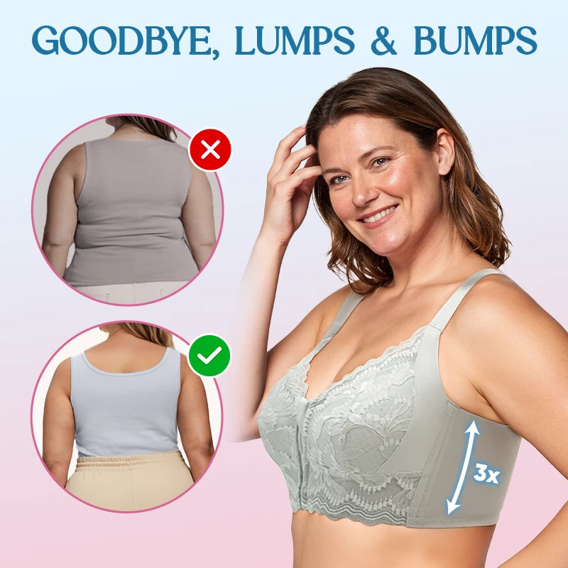 Ultra Soft Front Zip Wireless Lifting Bra