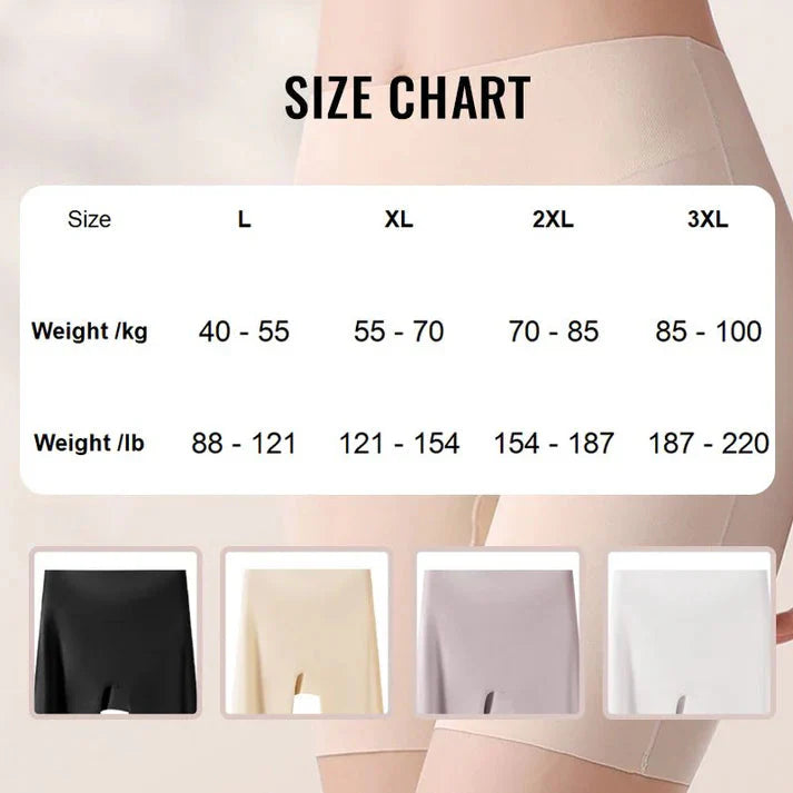 High-waisted ice silk abdominal control and hip lifting underwear