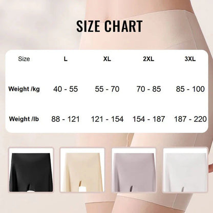 High-waisted ice silk abdominal control and hip lifting underwear