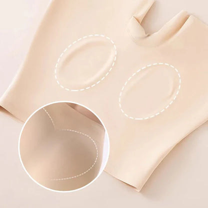 High-waisted ice silk abdominal control and hip lifting underwear