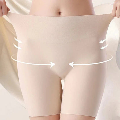 High-waisted ice silk abdominal control and hip lifting underwear