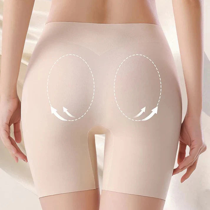 High-waisted ice silk abdominal control and hip lifting underwear