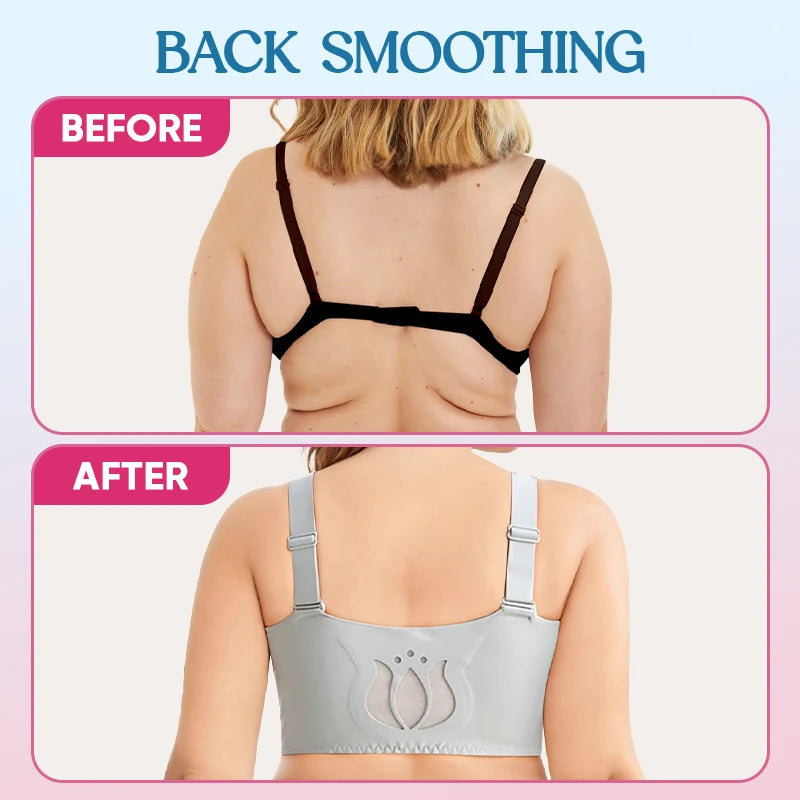 Ultra Soft Front Zip Wireless Lifting Bra