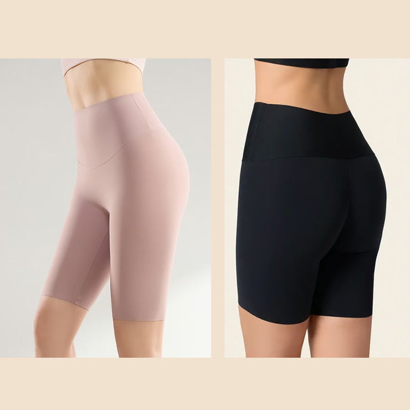 Stay-In-Place Seamless Shaper Short
