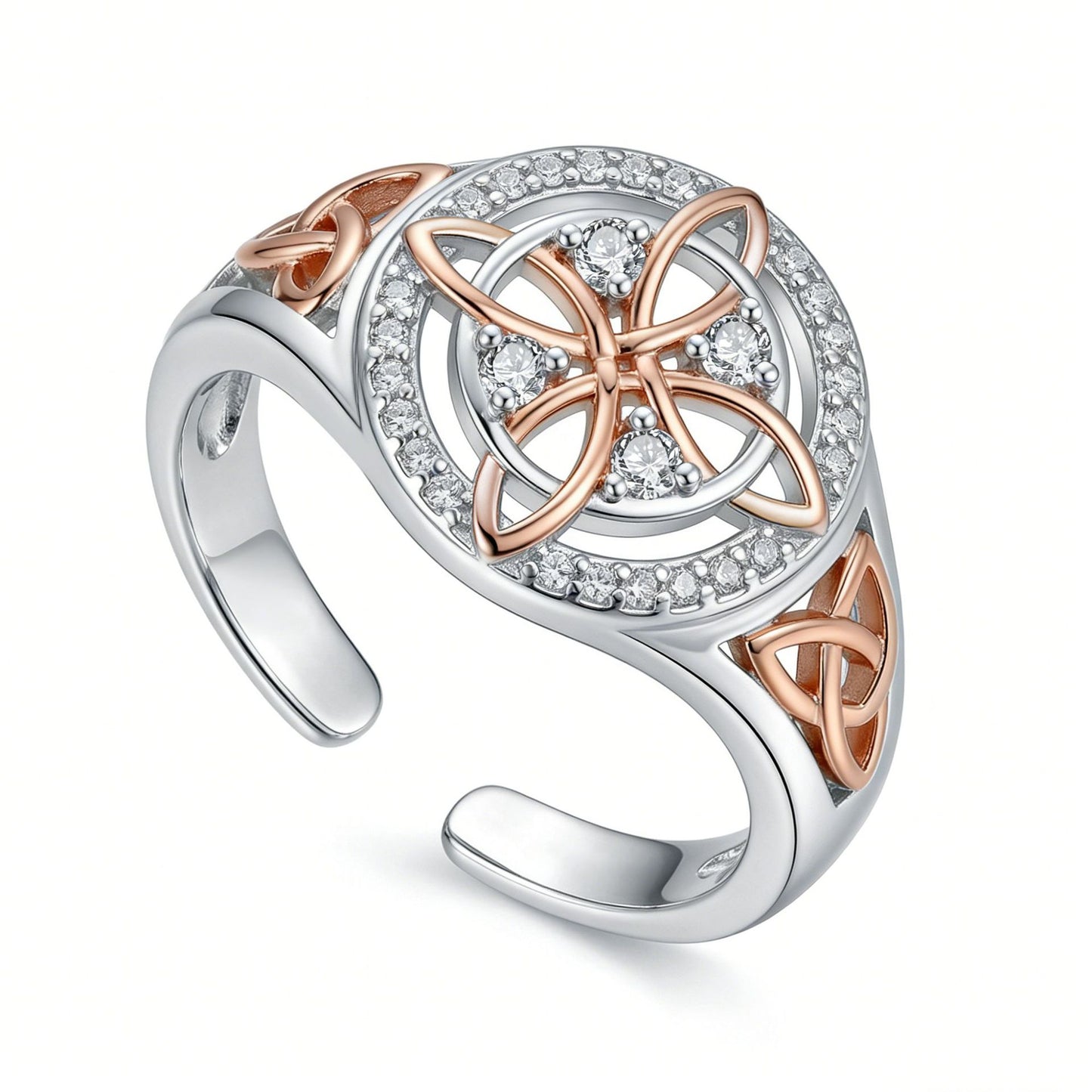 🔥🔮💍Handmade Alloy Witch's Return-Knot Protection Ring✨Protect Your Loved Ones