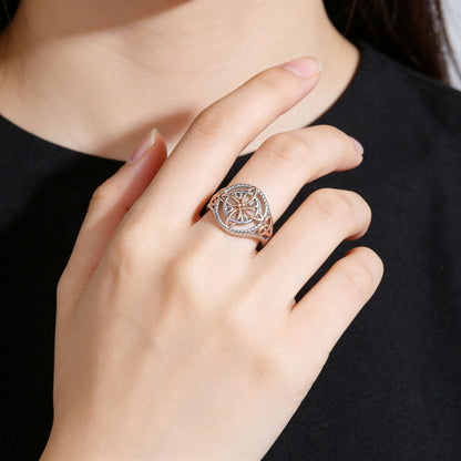 🔥🔮💍Handmade Alloy Witch's Return-Knot Protection Ring✨Protect Your Loved Ones