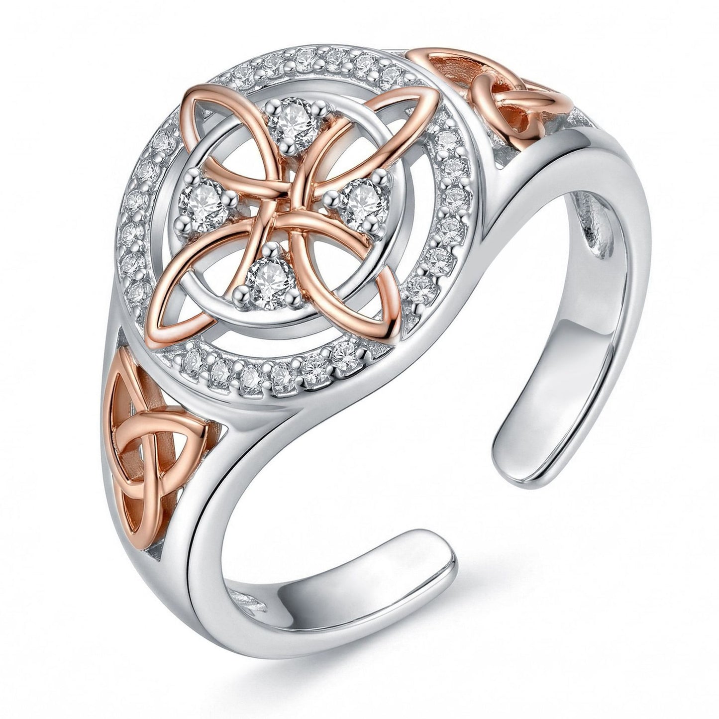 🔥🔮💍Handmade Alloy Witch's Return-Knot Protection Ring✨Protect Your Loved Ones