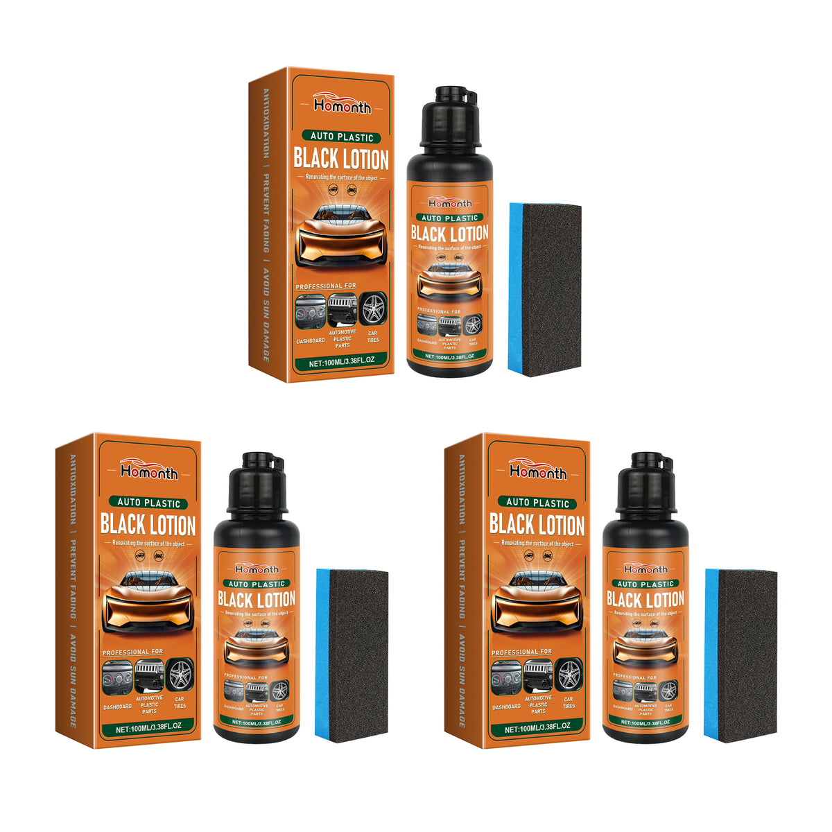 🏆Last Day💐Buy 3 Get 2 Free🎁Car Plastic Renovation Cleaning Restorer Kit🚗