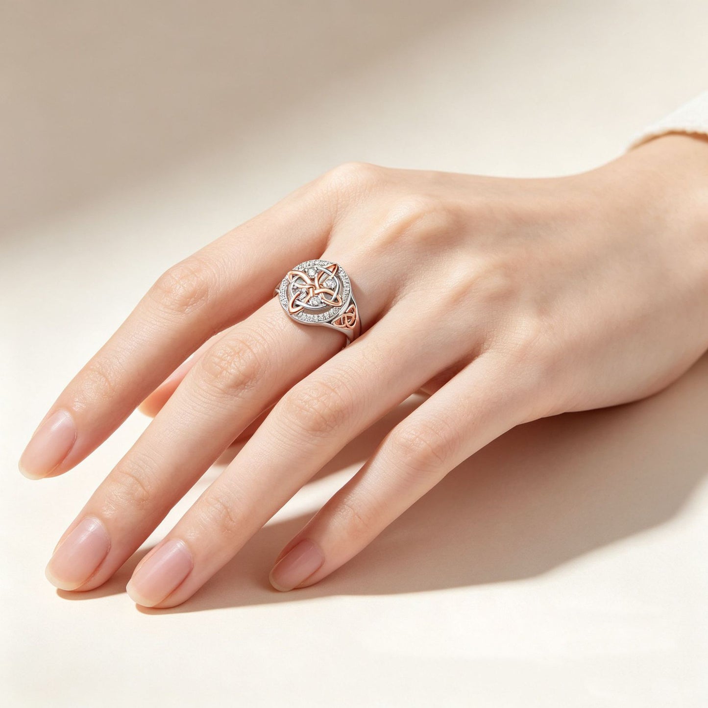 🔥🔮💍Handmade Alloy Witch's Return-Knot Protection Ring✨Protect Your Loved Ones