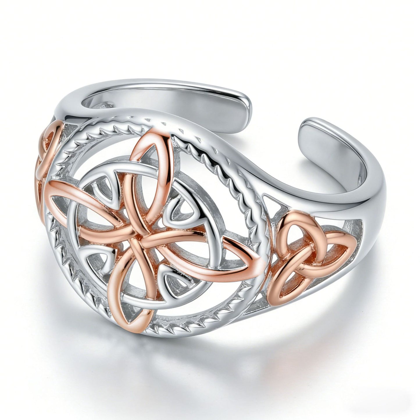 🔥🔮💍Handmade Alloy Witch's Return-Knot Protection Ring✨Protect Your Loved Ones
