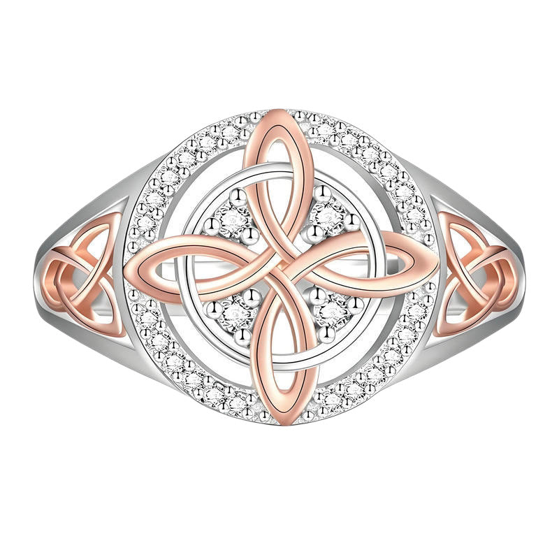 🔥🔮💍Handmade Alloy Witch's Return-Knot Protection Ring✨Protect Your Loved Ones