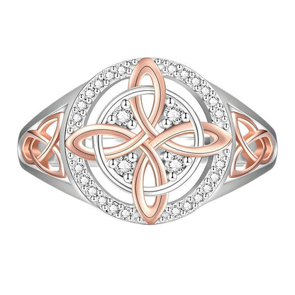 🔥🔮💍Handmade Alloy Witch's Return-Knot Protection Ring✨Protect Your Loved Ones
