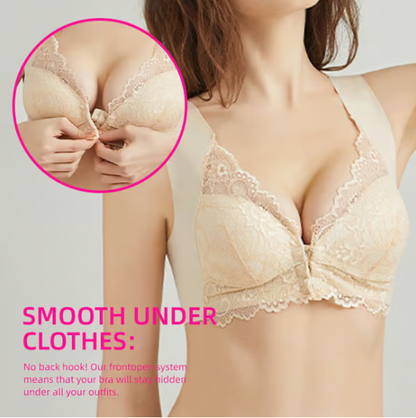Bra For Women Front Closure 5D Beauty Back Sports Comfy Bra
